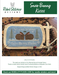 Rebel Stitcher Designs Snow Bunny Kisses Cross Stitch Pattern