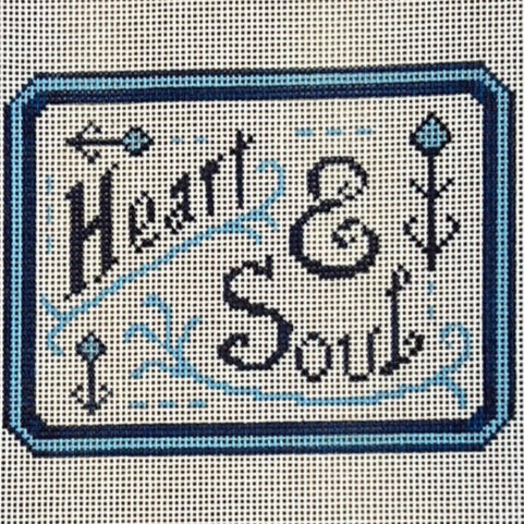 The Gingham Stitchery Kirkland Design Studios Heart & Soul Needlepoint Canvas