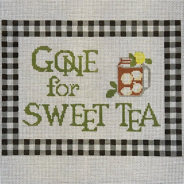 The Gingham Stitchery Kirkland Design Studios Gone For Sweet Tea Needlepoint Canvas
