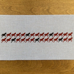 The Gingham Stitchery Kate Woodward Horse Tooth Key Fob Needlepoint Canvas