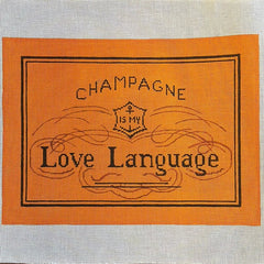 The Gingham Stitchery Kirkland Design Studios Champagne Is My Love Language Needlepoint Canvas