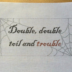 The Gingham Stitchery Kate Woodward Double Double Toil And Trouble Needlepoint Canvas