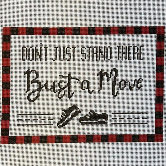 The Gingham Stitchery Kirkland Design Studios Bust A Move Needlepoint Canvas