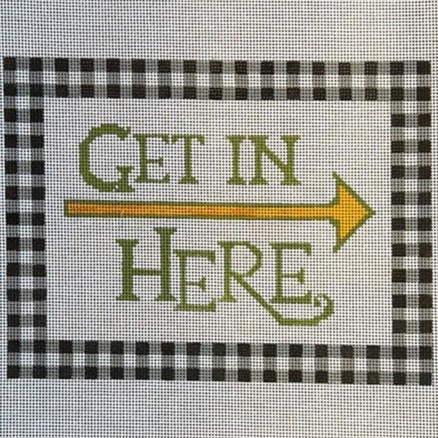 The Gingham Stitchery Kirkland Design Studios Get In Here Needlepoint Canvas