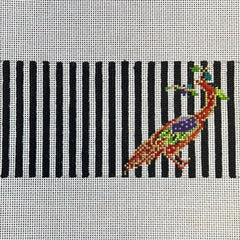 The Gingham Stitchery Kate Woodward Phoenix Stripe Insert Needlepoint Canvas