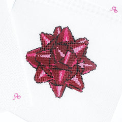 Rachel Barri Holiday Bow - Red Needlepoint Canvas