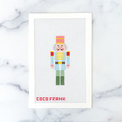 Coco Frank Blue Nutcracker Needlepoint Canvas