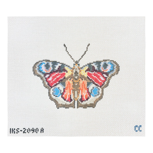 Initial K Studio Butterfly Ornament Needlepoint Canvas - Peacock