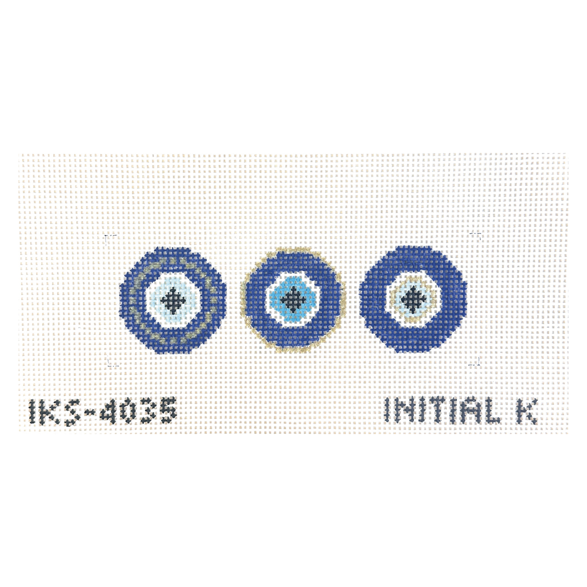 Initial K Studio Evil Eye Needlepoint Canvas