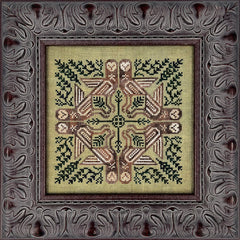 Ink Circles Barn Stars Cross Stitch Pattern