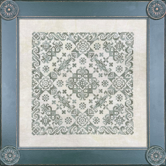 Ink Circles Sumatran Lace Cross Stitch Pattern