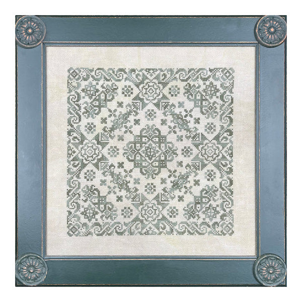 Ink Circles Sumatran Lace Cross Stitch Pattern