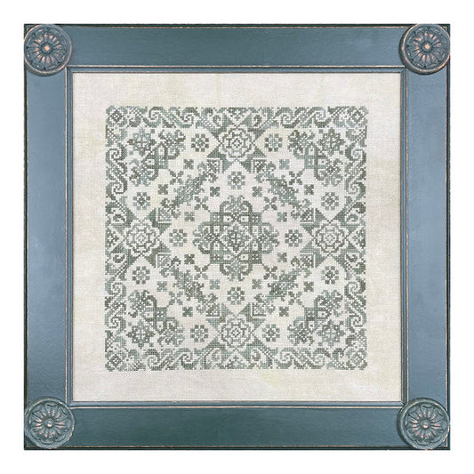 Ink Circles Sumatran Lace Cross Stitch Pattern