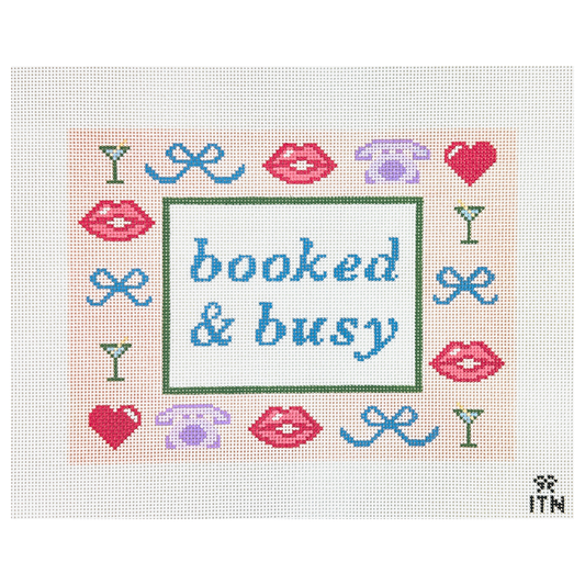 Ivy Thread Booked and Busy Needlepoint  Canvas