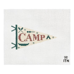 Ivy Thread Camp Pennant Banner Needlepoint Canvas