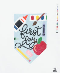 Ivy Thread First and Last Day of School Banner Set Needlepoint Canvas