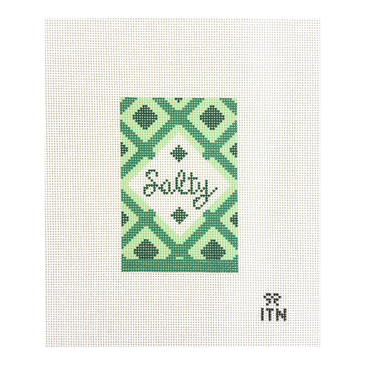 Ivy Thread Salty Salt Box Needlepoint Canvas