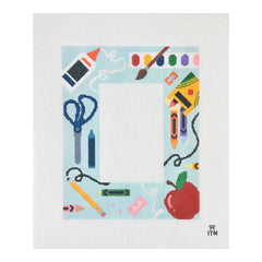 Ivy Thread School Supply Picture Frame Needlepoint Canvas