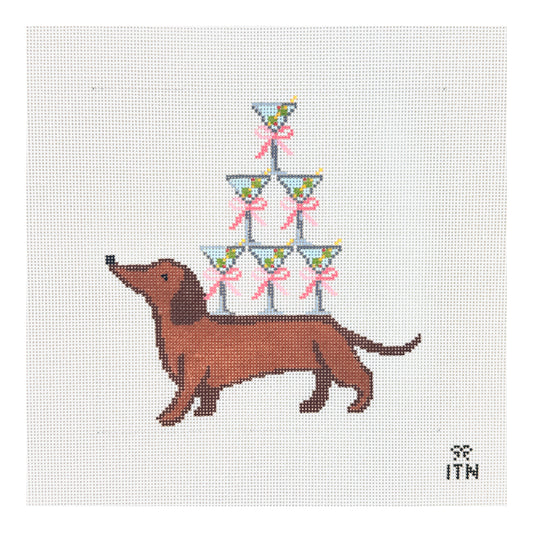 Ivy Thread Weenies and Tinis Needlepoint Canvas