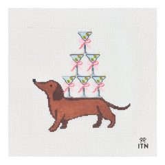 Ivy Thread Weenies and Tinis Needlepoint Canvas