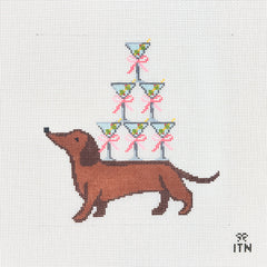 Ivy Thread Weenies and Tinis Needlepoint Canvas