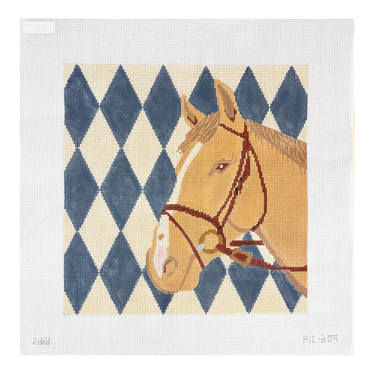 J. Child Designs Argyle Horse Needlepoint Canvas