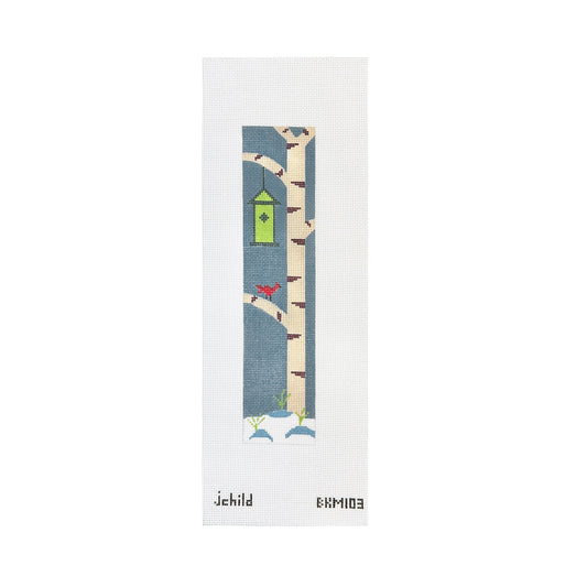 J. Child Designs Birch Tree Bookmark Needlepoint Canvas