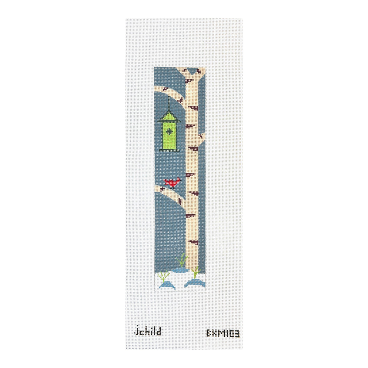 J. Child Designs Birch Tree Bookmark Needlepoint Canvas