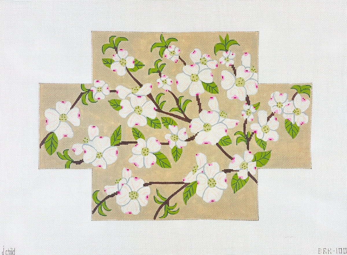 J. Child Designs Dogwood Brick Needlepoint Canvas