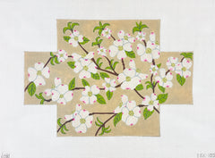 J. Child Designs Dogwood Brick Needlepoint Canvas