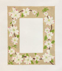 J. Child Designs Dogwood Picture Frame Needlepoint Canvas