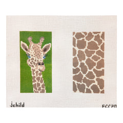 J. Child Designs Giraffe Eyeglass Case Needlepoint Canvas
