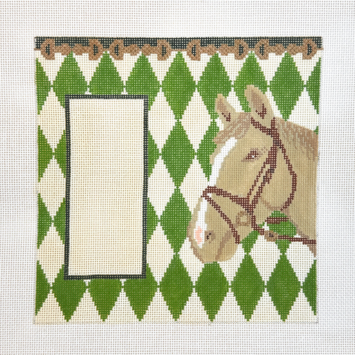 J. Child Designs Horse Eyeglass Case Needlepoint Canvas