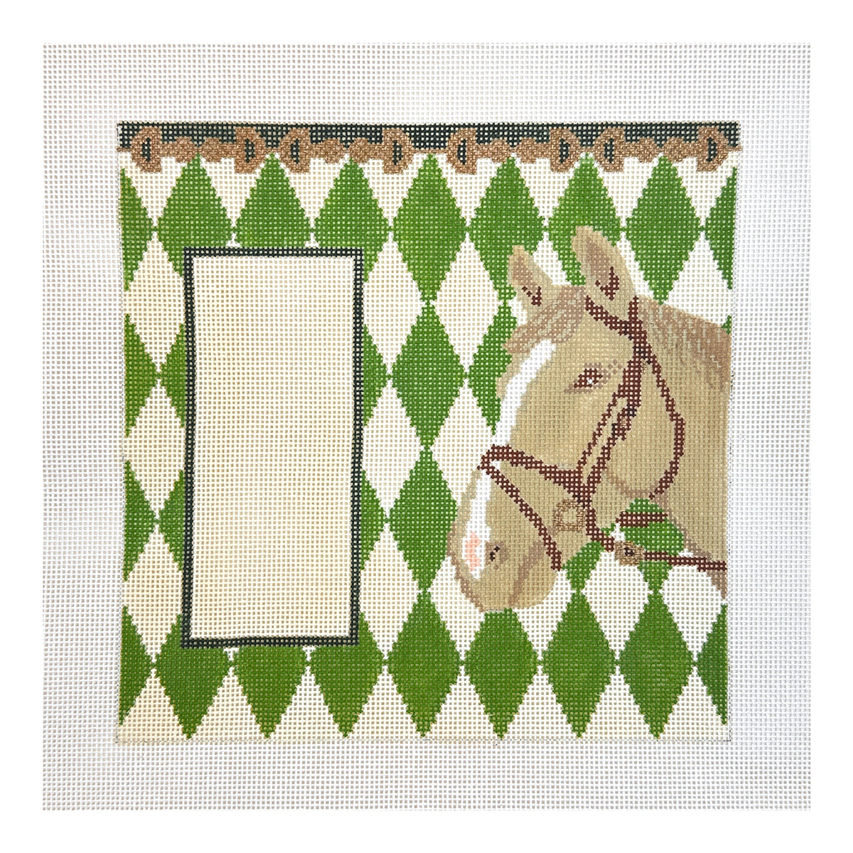 J. Child Designs Horse Eyeglass Case Needlepoint Canvas
