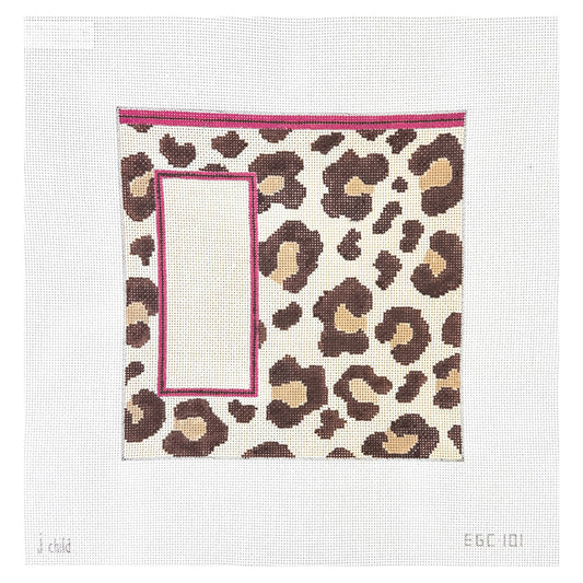 J. Child Designs Leopard Eyeglass Case Needlepoint Canvas