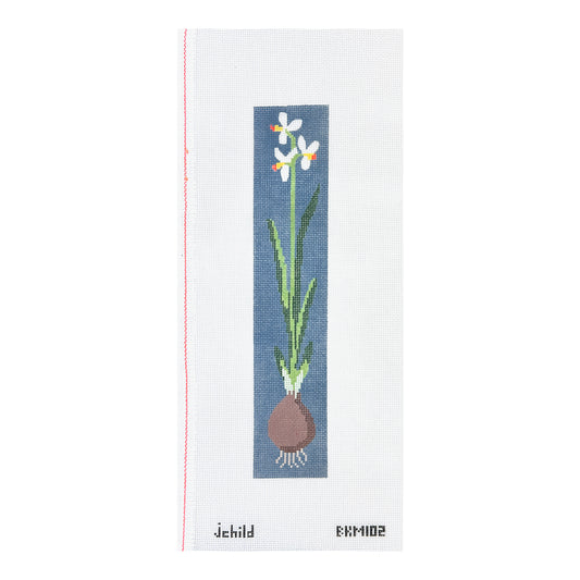 J. Child Designs Paper White Bulb Bookmark Needlepoint Canvas