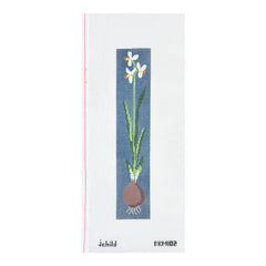 J. Child Designs Paper White Bulb Bookmark Needlepoint Canvas