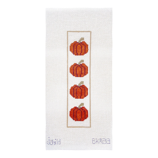 J. Child Designs Pumpkins Bookmark Needlepoint Canvas