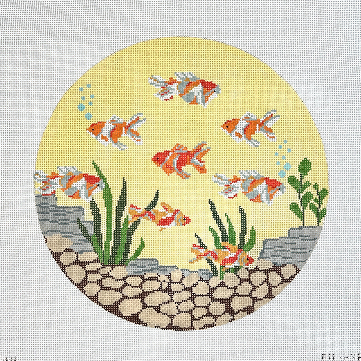 J. Child Designs Round Clownfish Needlepoint Canvas