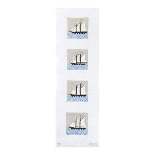 J. Child Designs Sailboats Coaster Needlepoint Canvas