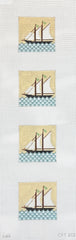 J. Child Designs Sailboats Coaster Needlepoint Canvas
