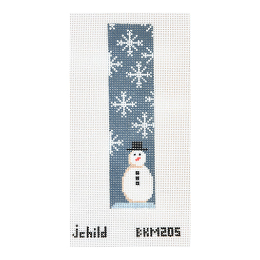J. Child Designs Snowman Bookmark Needlepoint Canvas - 13M