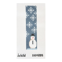 J. Child Designs Snowman Bookmark Needlepoint Canvas - 13M