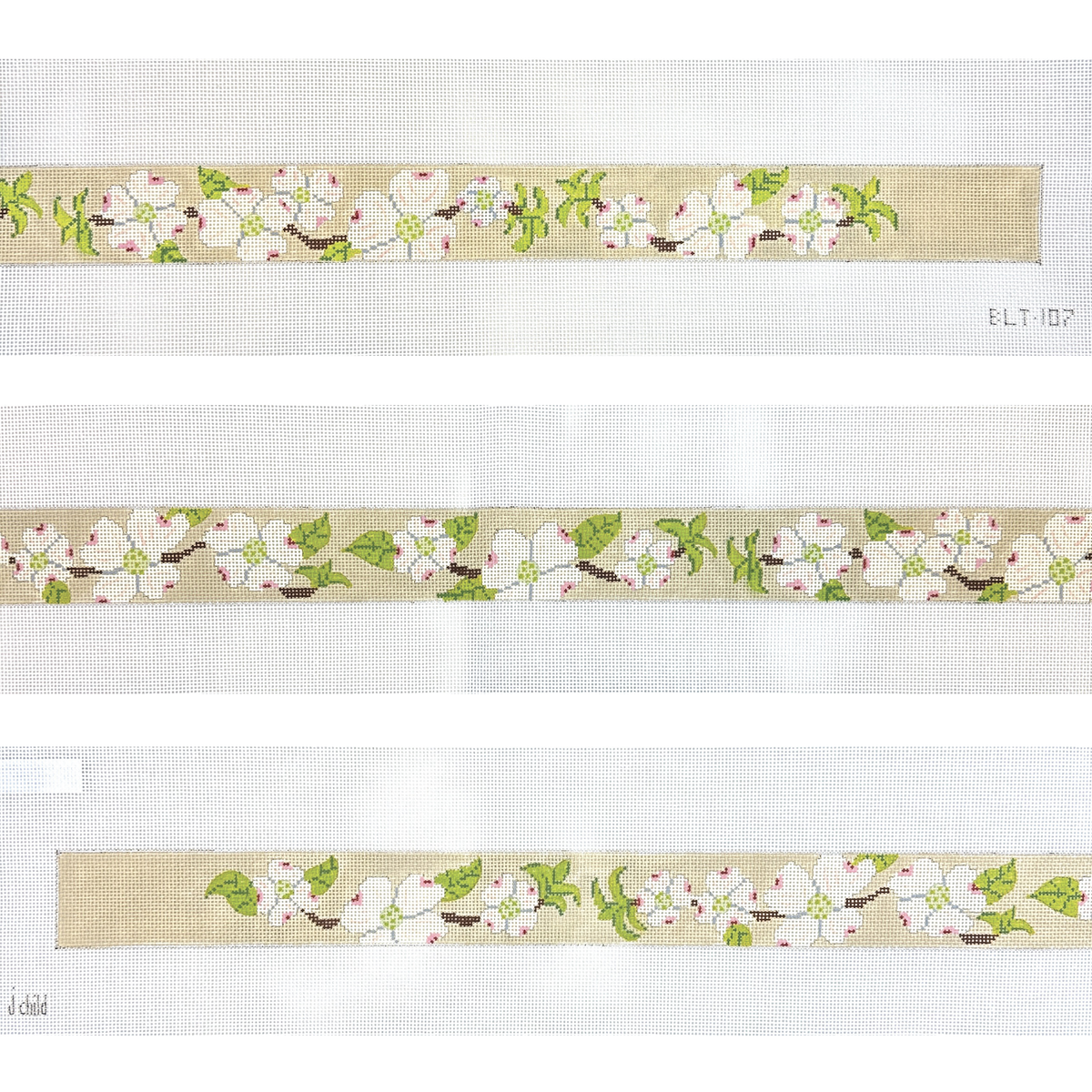 J. Child Dogwood Belt Needlepoint Canvas