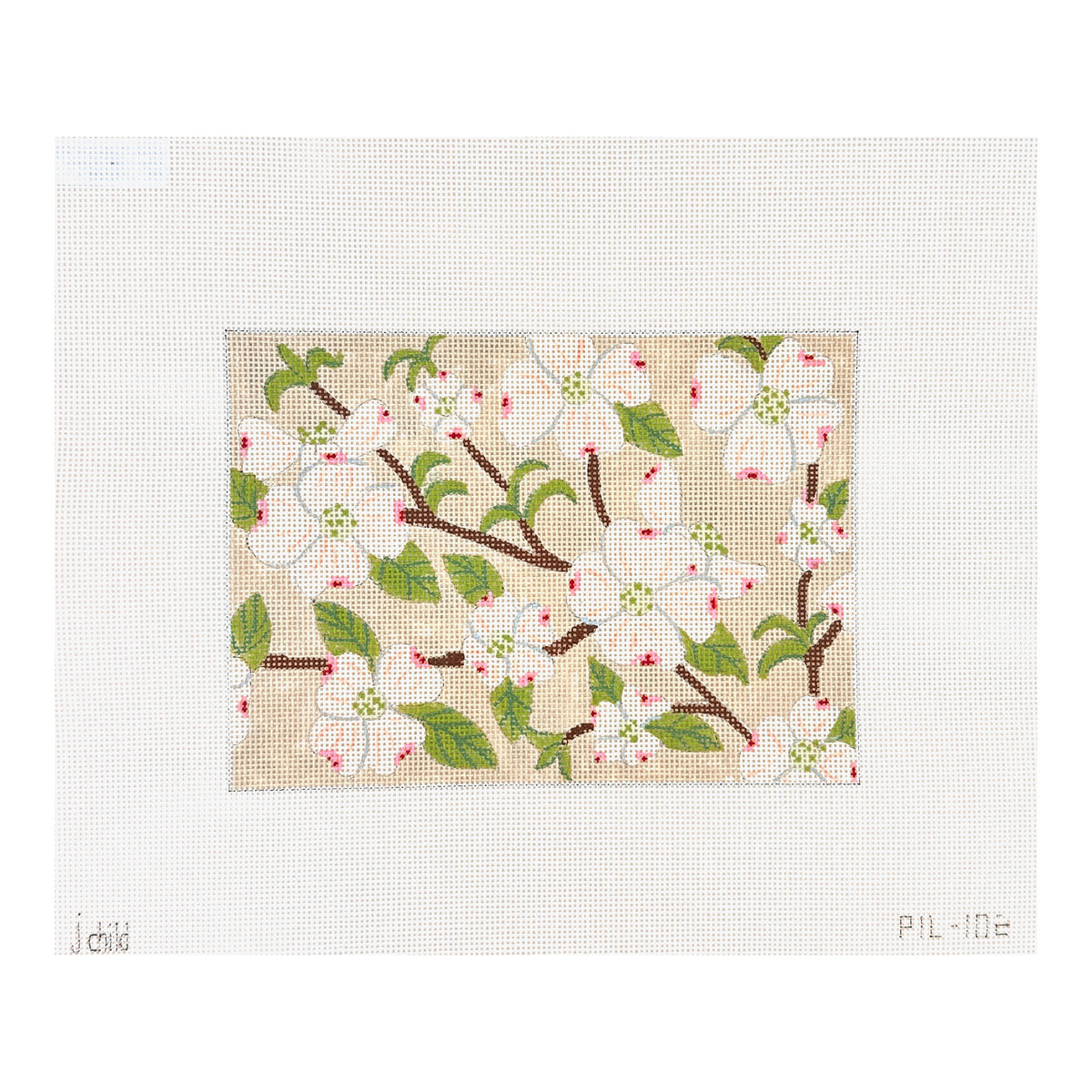 J. Child Dogwood Needlepoint Canvas