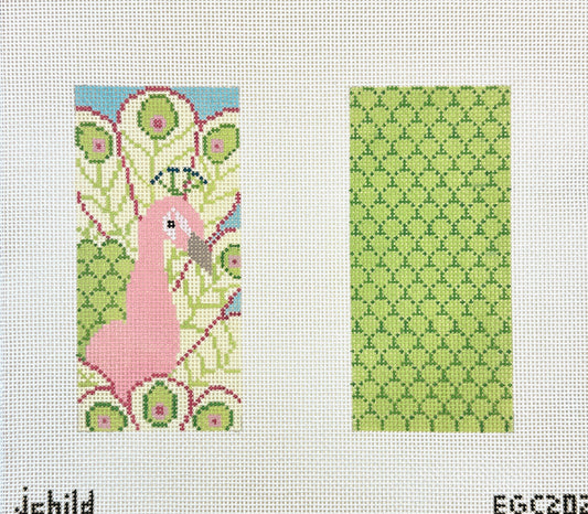 J. Child Peacock Eyeglass Case Needlepoint Canvas