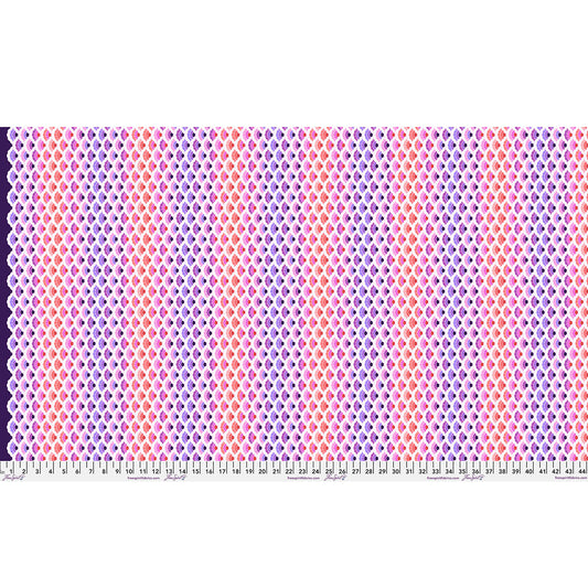 Jaftex Free Spirit Fabrics Aquatic Lace Cotton - Floral Reef Ultraviolet