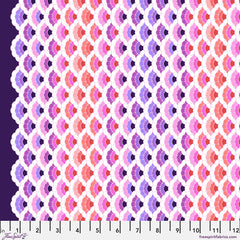 Jaftex Free Spirit Fabrics Aquatic Lace Cotton - Floral Reef Ultraviolet