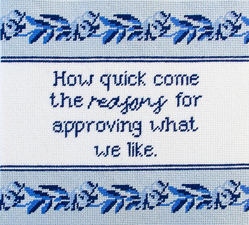 Needlepoint To Go Jane Austen - Reasons Needlepoint Canvas