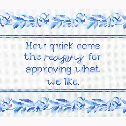 Needlepoint To Go Jane Austen - Reasons Needlepoint Canvas